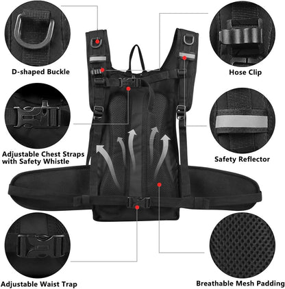 Insulated Hydration Pack Backpack with 3L BPA Free Leak-Proof Water Bladder, Keep Liquids Cool for Up to 5 Hours, Daypack for Hiking, Running, Cycling, Hunting, Climbing