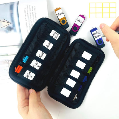 Flash Drive Case USB Storage Case JBOS USB Holder Storage Bag, Electronic Accessories Organizer for USB Flash Drive, USB Case, Thumb Drive Caes, Jump Drive Case, USB Organizer
