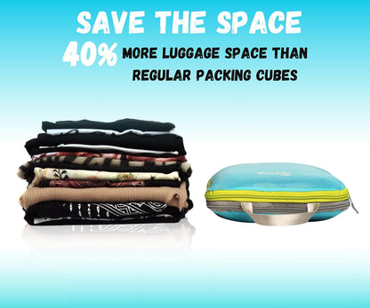 6 Set/3 Set Ultralight Compression Packing Cubes, Suitcase and Backpack Travel Organizer Bags