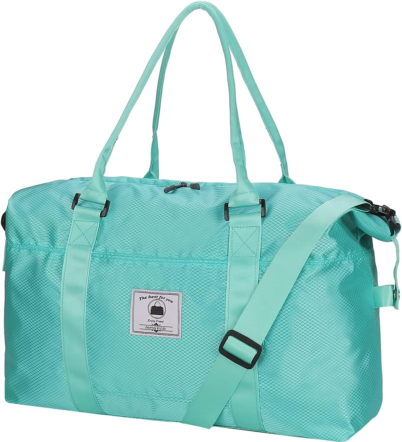 Travel Duffle Bag, Waterproof Sport Tote Gym Bag for Women Men, Overnight Weekender Carry On Bag with Wet Pocket