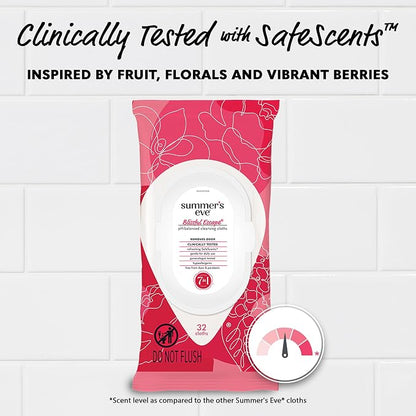 Summer's Eve Blissful Escape Feminine Wipes, Gentle pH-Balanced Formula Helps - Image 4