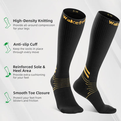 Compression Socks for Women Men 3 Pairs, Compression Stockings, Fragrance Flight Socks for Travelling Sitting
