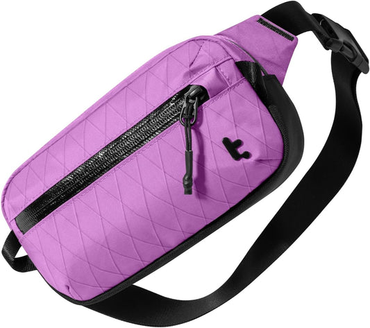 tomtoc 1.5L X-Pac Sling Bag with RFID Blocking, Crossbody Bag Minimalist Chest Shoulder Pack for Men/Women, Water-resistant Lightweight Casual Funny Pack for Travel, Daily Commute