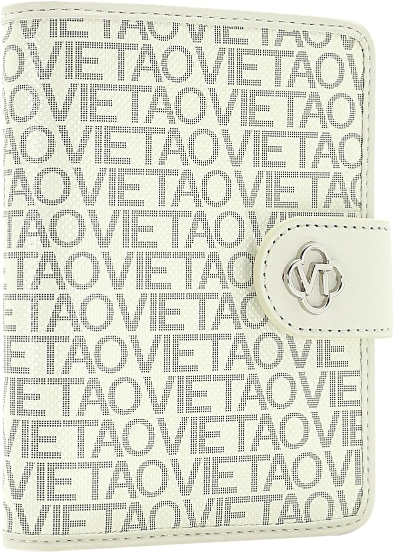 Passport Holder Wallet Bag with AirTag Holder, Card Slots Passport Solt Ticket Cash Solt, Photo Solt Sim Card Pen Slot.White