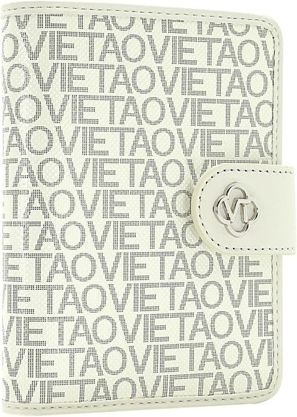 Passport Holder Wallet Bag with AirTag Holder, Card Slots Passport Solt Ticket Cash Solt, Photo Solt Sim Card Pen Slot.White