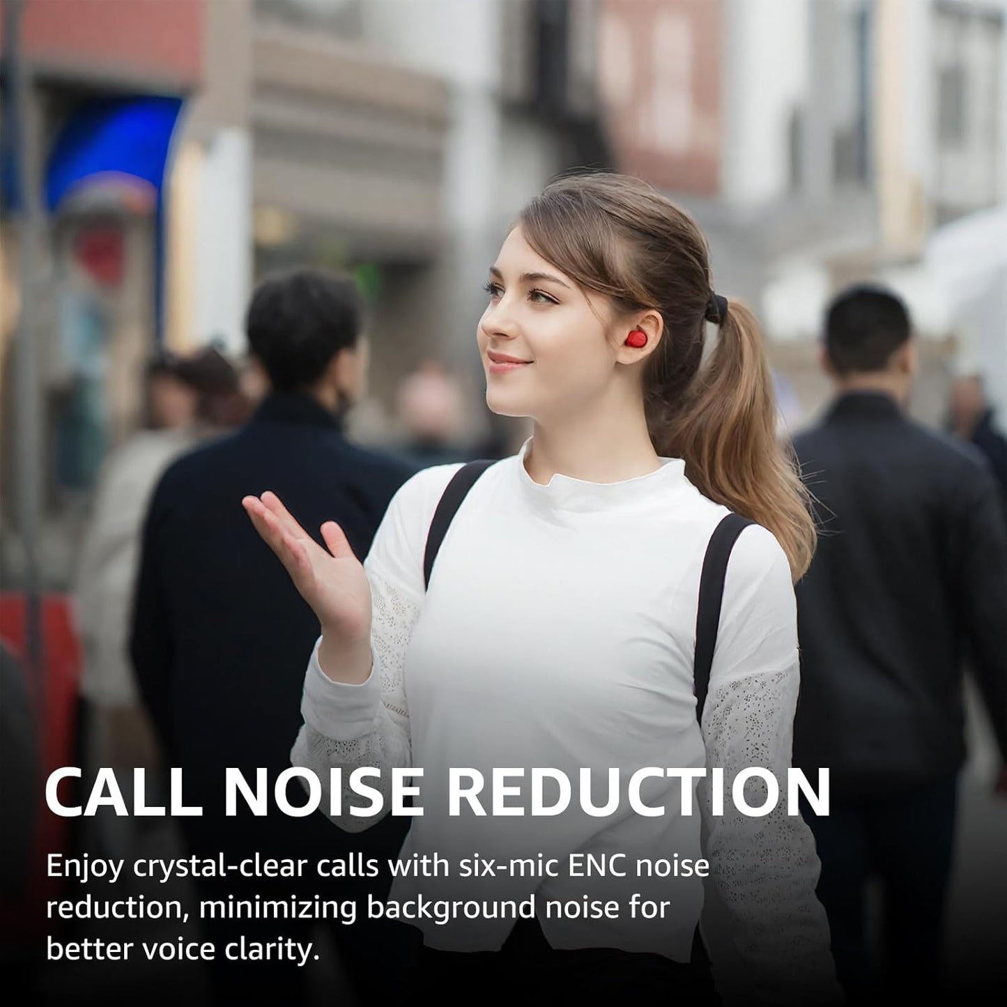 TOZO NC9 Hybrid Active Noise Cancelling Wireless Earbuds, 6 Mics ENC Clear Call, IPX8 Waterproof, in Ear Bluetooth 5.3 Headphones Stereo Bass Ear Buds 59H Playtime with LED Display 32 EQs via APP