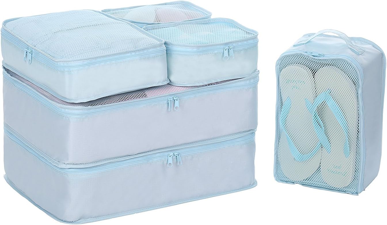 JJ POWER Travel Packing Cubes, Luggage Organizers with Shoe Bag