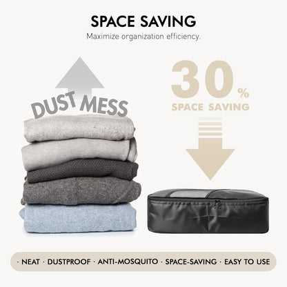 WVM Packing Cubes for Travel, 8 Set Luggage Organizer Bags with Shoe Bag, Toiletry Bag & Laundry Bag, Travel Accessories Essentials Packing Organizer, Black