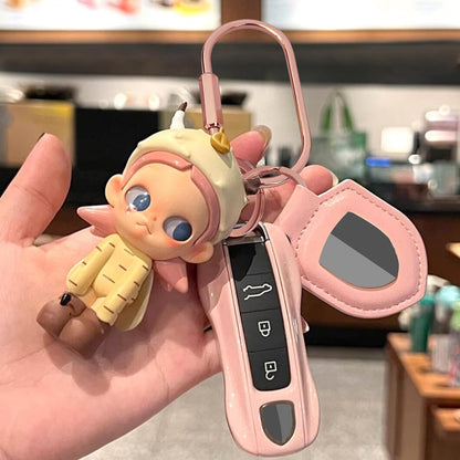 Key Chain, Brass Key Rings 2 Pack Screw Lock Key Organizer with 4 Rings Carabiner Keychain Clip for Men and Women