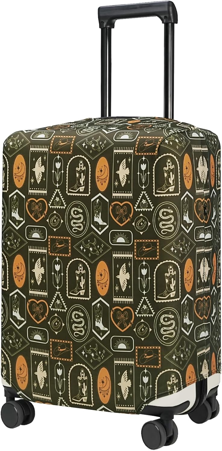 HYPER VENTURE Washable Luggage Cover - Fashion Suitcase Protector Fits 18-22 Inch Luggage (Wilderness Mark, S)