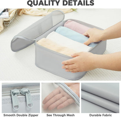 BAGAIL 9 Set Packing Cubes Luggage Packing Organizers for Travel Accessories