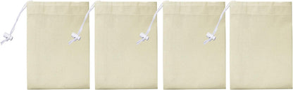 Urban Villa Laundry Bags Canvas Dirty Clothes Travel Laundry Bag Machine Washable|Reusable Hamper Liner Bag for Garments Delicates Lingerie with Drawstring Closure 4 Pack|Size 28 x 36 Inches