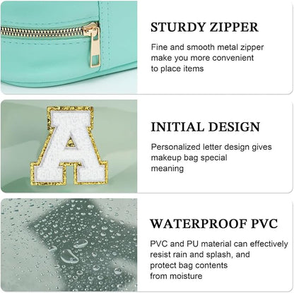 YOOLIFE Initial Clear Makeup Bag | Waterproof Large Travel Makeup Bag | - Image 5