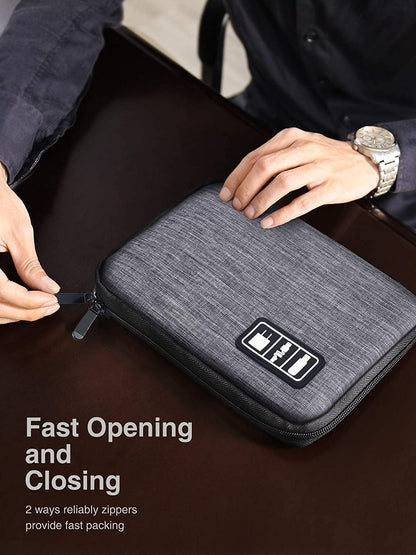 Luxtude Cord Organizer Bag, Travel Cable Organizer Bag, Electronic Organizer Travel Case for Chargers and Cords, Tech Bag & Charger Case, Flying Essentials for Electronics Items/USB,etc