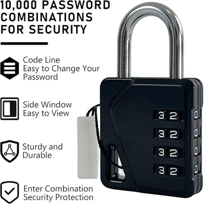 LAFENLIN 4 Pack Combination Locks, Locker Locks - Image 2