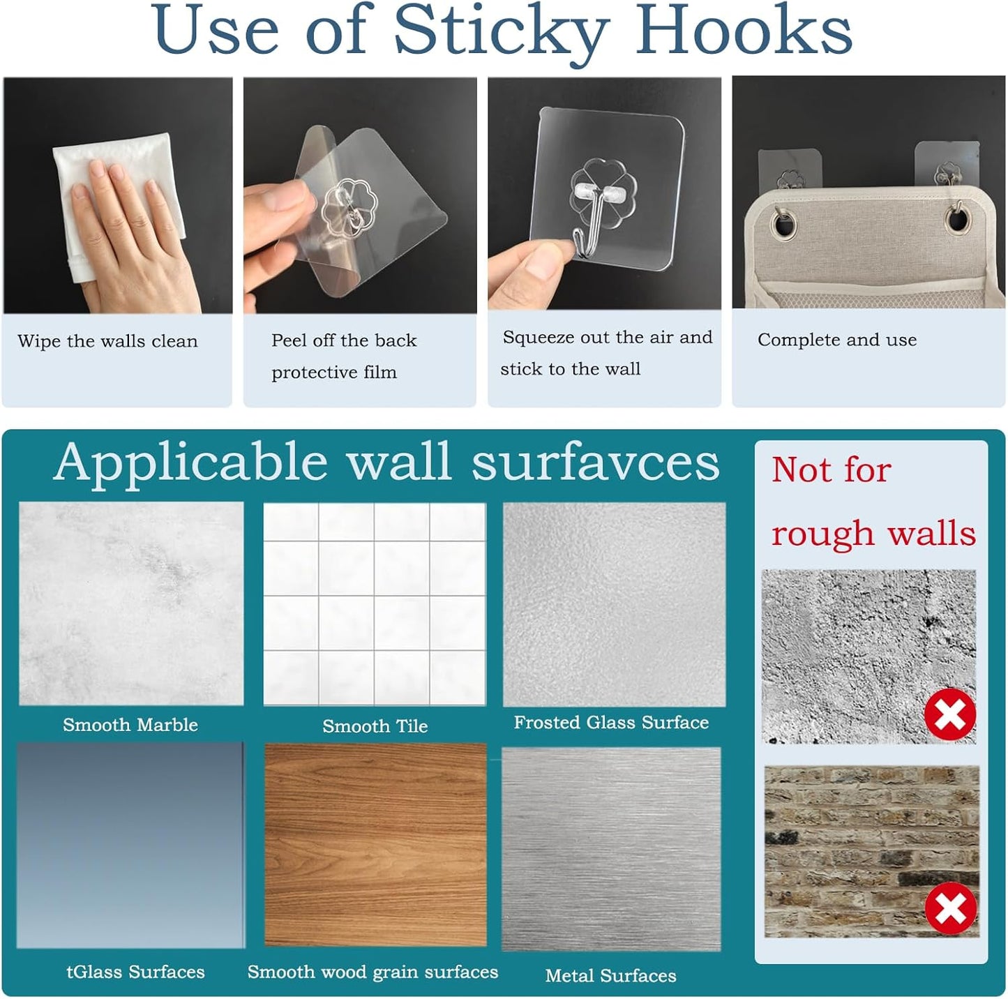 2 Pack Wall Hanging Storage Bag,Wall Hanging Organizer with Pockets, Hanging storage basket for Dormitory Bathroom Bedroom (Grey-upgraded)