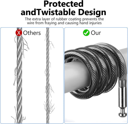 Compatible with Apple AirTag Secure Lock with Wire Cable, 3-Digit Combination Luggage Locks, Alloy Body Ultra Durable Anti-Lost Protective Case for Luggage, Bags, Suitcase, and Backpacks (WHITE)