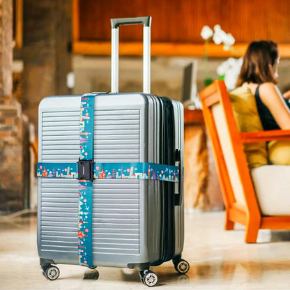 Adjustable Travel Luggage Strap Suitcase Belt Travel Bag Accessories 1.96 in W x 6.23 ft L
