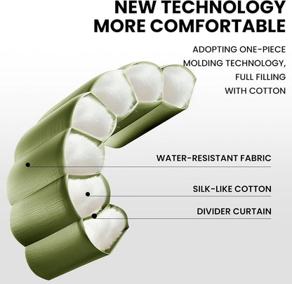 FARLAND Sleeping Bags 30℉ for Adults Teens Kids with Compression Sack Portable and Lightweight for 3-4 Season Camping, Hiking,Waterproof, Backpacking and Outdoors