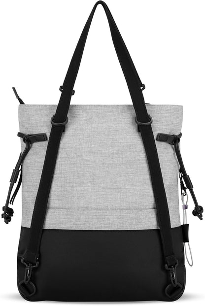 Sherpani Tempest, Anti-Theft Convertible Backpack, Teacher Tote Bag, Travel Backpack for Women, Fits 15 Inch Laptop (No Sleeve) (Sterling)