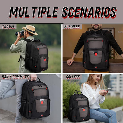 Z-MGKISS Travel Backpack, TSA Airline Approved, Travel Laptop Backpack with USB Charging Port, Extra Large