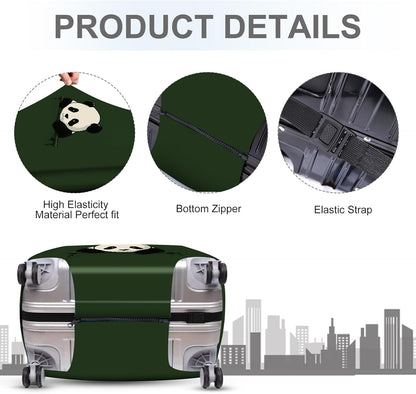 ANNA QUEEN Panda Luggage Cover, Cute Panda Design Suitcase Protector, Stretchable Washable Travel Sleeve for 20-22 Inch Luggage