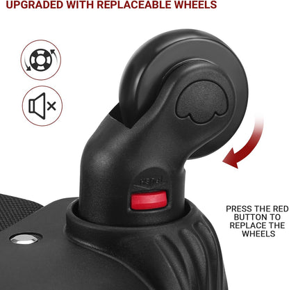 StarCloud 18-inch + 24-inch Checked Backpack Combo Set Large Rolling Backpack with 4 Wheels, Travel Commute Bag, Carry on Luggage Trolley Suitcase (4 Wheels Rolling Backpack)