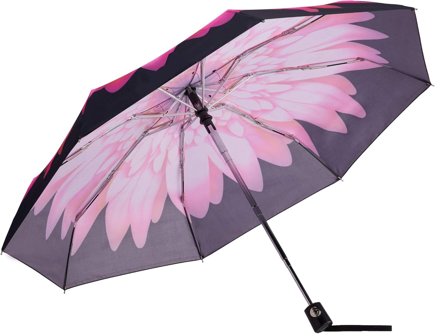 Goothdurs Automatic Mini Travel Windproof Umbrella Compact Auto Open/Close Small Lightweight Folding Rain Umbrellas for Women Men