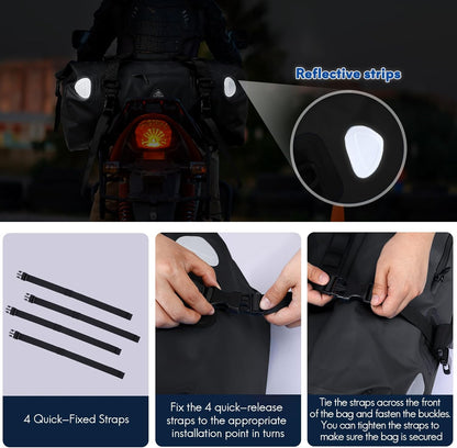 Haimont Waterproof Duffel Bag Roll-top Dry Duffel Bag with Quick-fixed Straps for Motorcycling, Rafting, Boating, SUP, Kayaking, Travel, 50L/70L