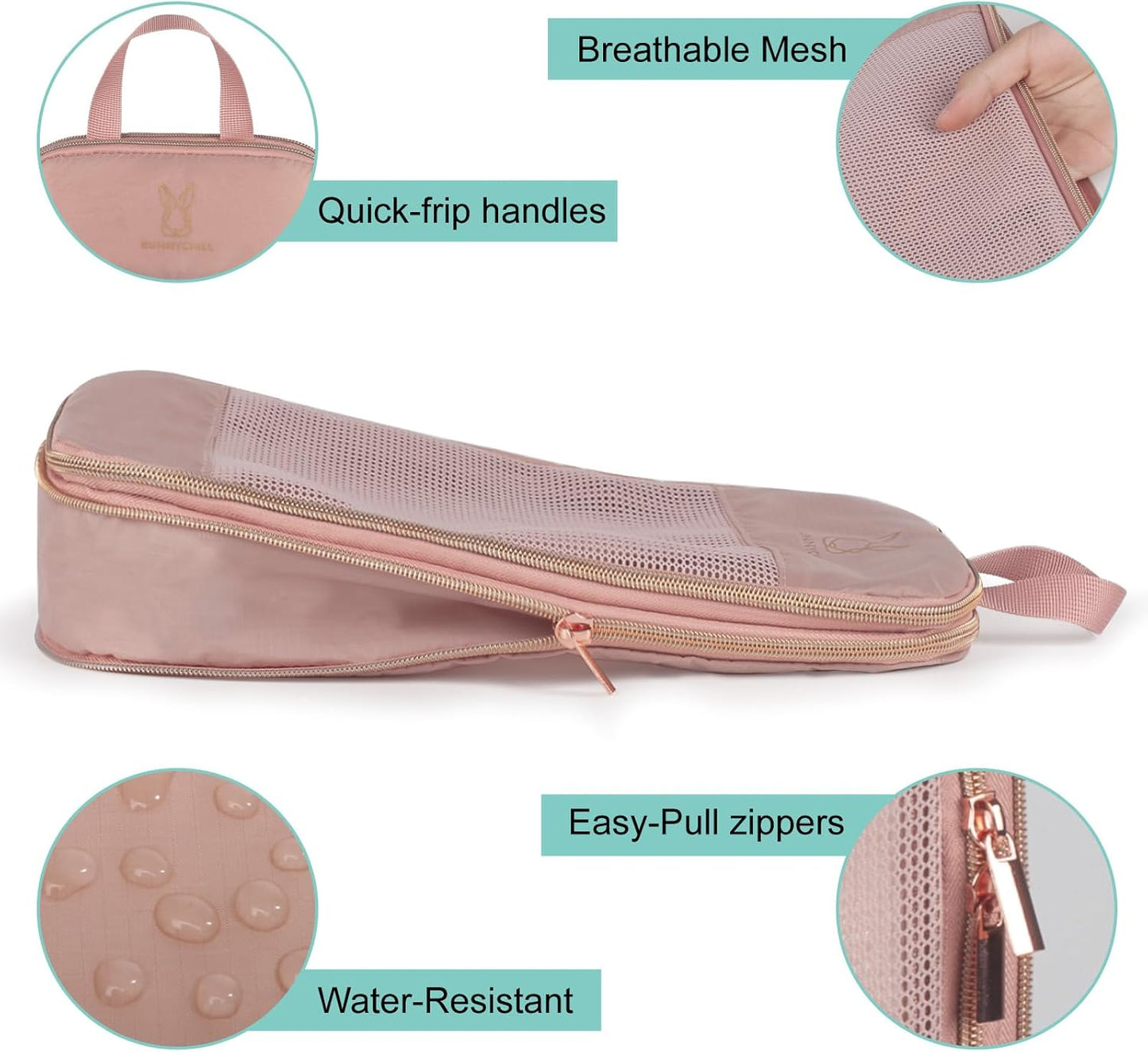 Expandable Compression Packing Cubes for Suitcases,6 Set Lightweight Compressible Travel Packing Organizer for Carry on Suitcase,Organizer Bags Set as Travel Essentials for Women