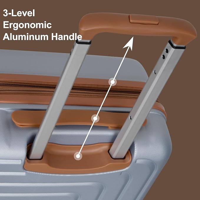 Romswi Luggage Sets 2 Piece 22In, Expandable 22x14x9 Carry On Luggage - Image 8