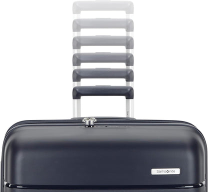 Samsonite Elevation Plus - Carry-On Hardside Luggage - Scratch Resistant Polypropylene Shell, RightHeight™ Adjustable Handle, Integrated AirTag Holder, TSA Lock, WetPak™ Compartment - Midnight Blue