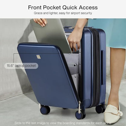 Hanke Grace Expandable Carry On Luggage - Image 2