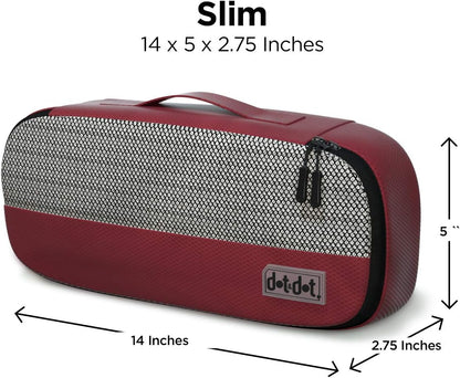 Slim Packing Cubes for Suitcases - 5 Pcs set of Packing Cubes for Travel Carry on Suitcase Organizer Bags - Travel Cubes Organizer Bags for Luggage