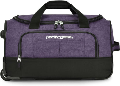 Pacific Gear Rolling Duffel Bag with Wheels, Luggage, Hockey, Sports, XL, Rollers, Heavy Duty 21"