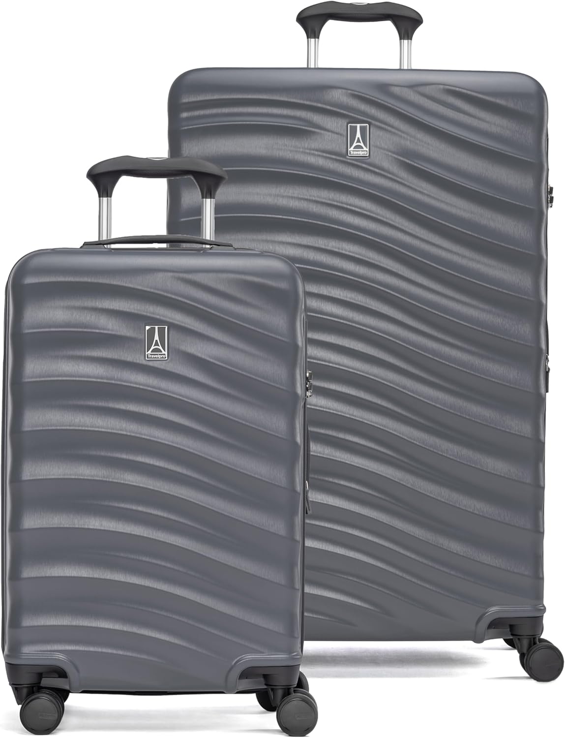 Travelpro Maxlite Air V2 Hardside Expandable Luggage, 8 Spinner Wheels, Lightweight Hard Shell, TSA lock, Shadow Grey, 2-Piece Set (21/28)