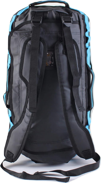 Element Equipment Trailhead Duffel Bag Shoulder Straps Waterproof Black/Blue Small