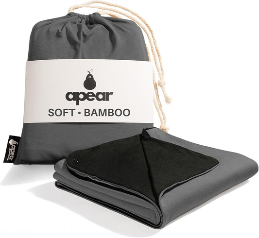 16-in-1 Compact Travel Blanket with Bag – Reversible, Ultra Soft Bamboo Airplane Blanket with Hidden Pocket - Lightweight & Packable for Flights, Camping, Picnic, Travel Essentials