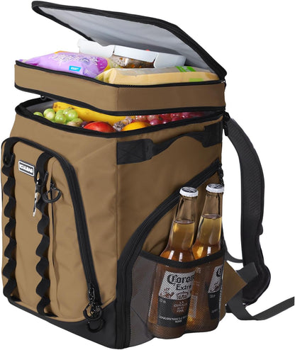 Beach Cooler Backpack for Men 36cans Insulated Backpack Cooler Lunch Bag for Women Camping Hiking Picnic Travel for 18 Hours Cooling 30L