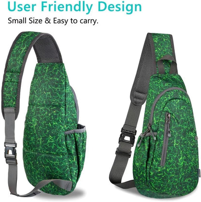 TITECOUGO Small Sling Bag, Lightweight Crossbody Backpack for Men Women, Shoulder Bag for Sports and Outdoor