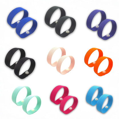 Motion Sickness Relief Acupressure Wristbands for Kids and Adults – Waterproof, Slip-On, Nausea Relief, Motion Sickness, Travel (2 Pack) (Orange, Large 8)