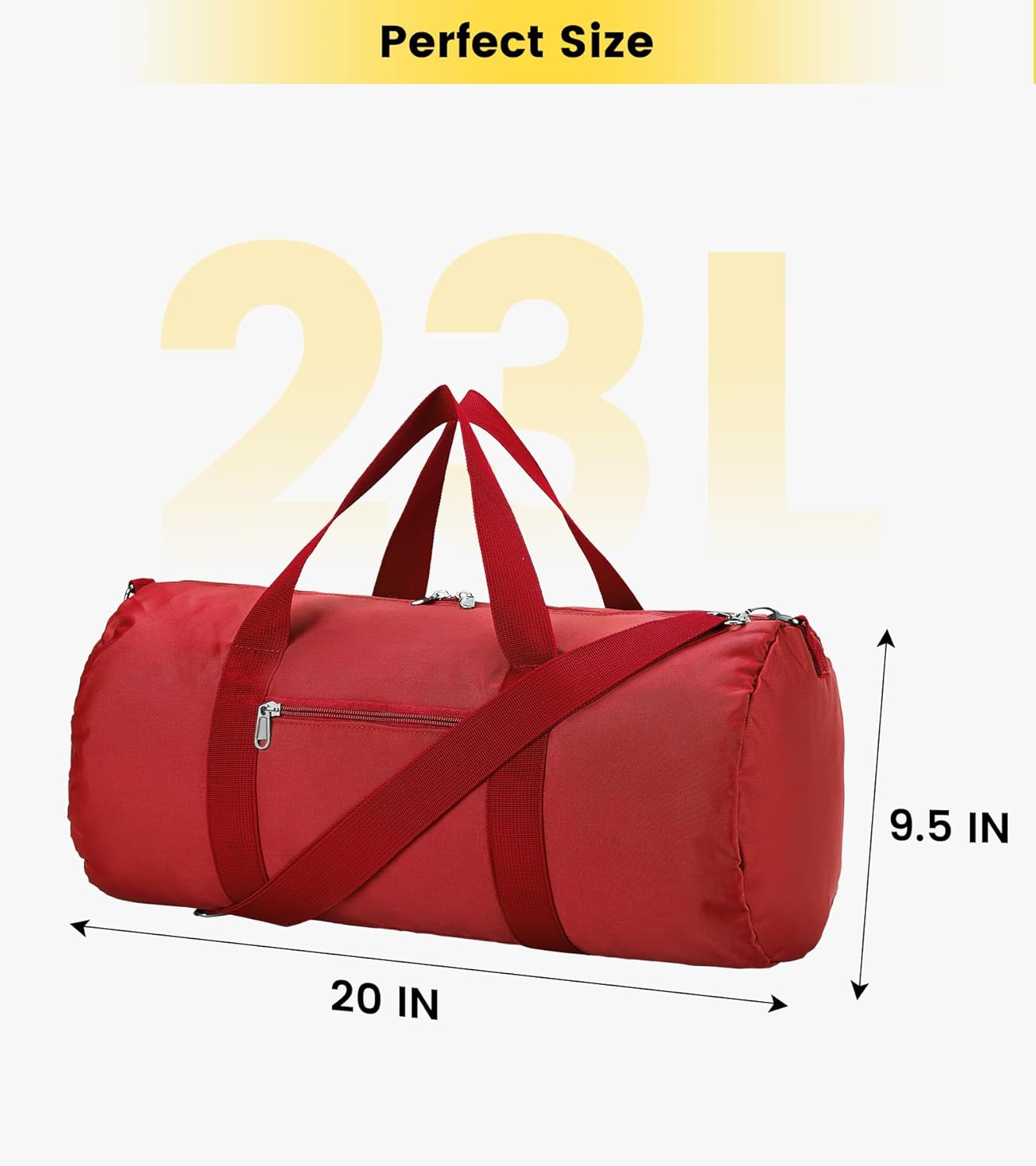 Vorspack Duffel Bag 20-24-28 Inches Foldable Gym Bag for Men Women Duffle Bag Lightweight with Inner Pocket for Travel Sports