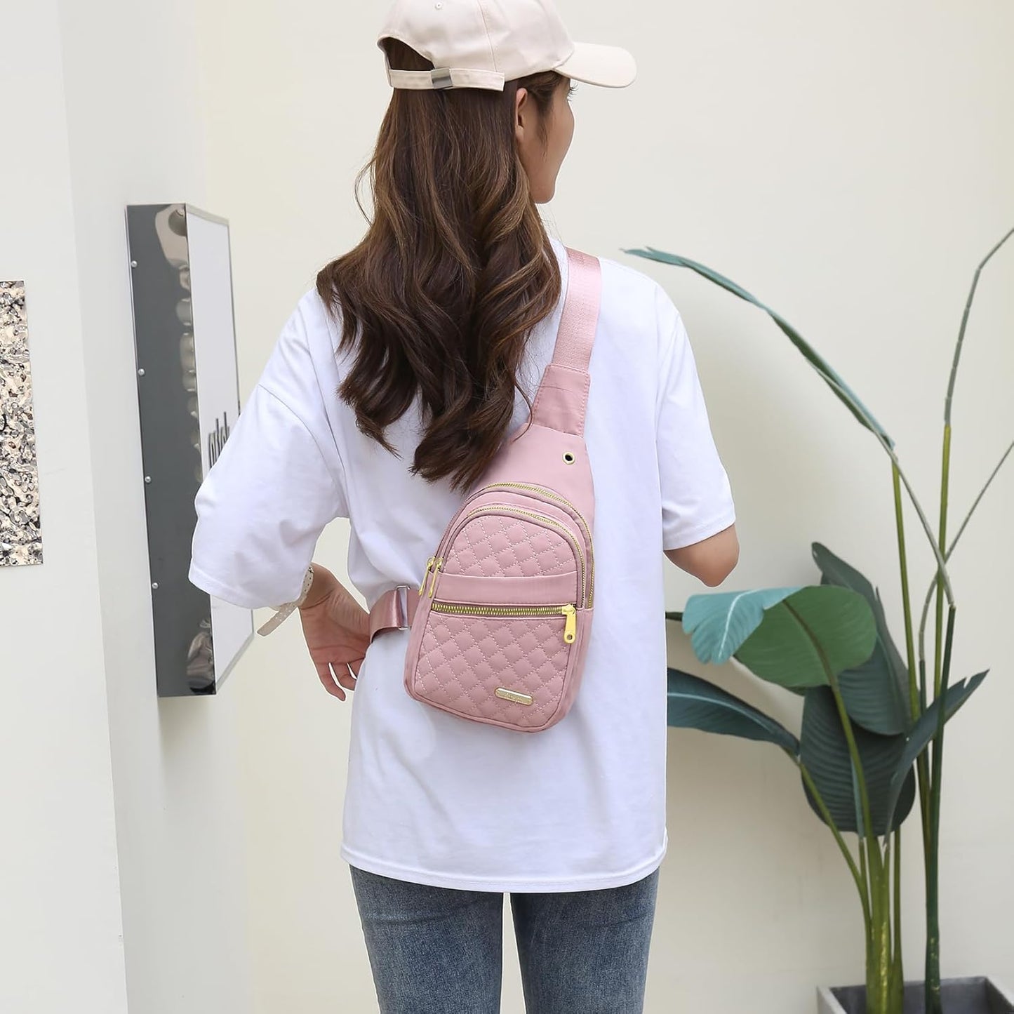 Small Sling Bag For Women Men Casual Crossbody Sling Backpack