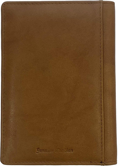 Personalized Monogrammed Antique Saddle Leather RFID Passport Wallet