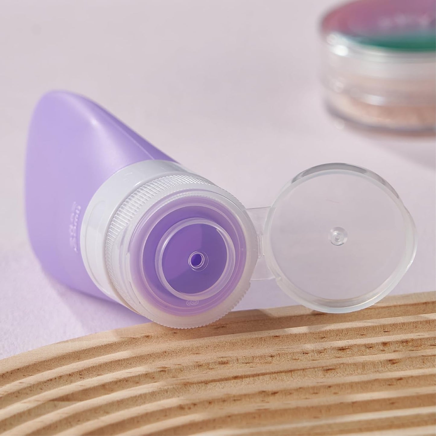 INSFIT Portable Travel Bottles, TSA Approved Leak Proof Containers for Toiletries, BPA Free Refillable Accessories for Shampoo, Body Wash, Liquids (4 Pack)