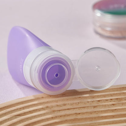 INSFIT Portable Travel Bottles, TSA Approved Leak Proof Containers for Toiletries, BPA Free Refillable Accessories for Shampoo, Body Wash, Liquids (4 Pack)