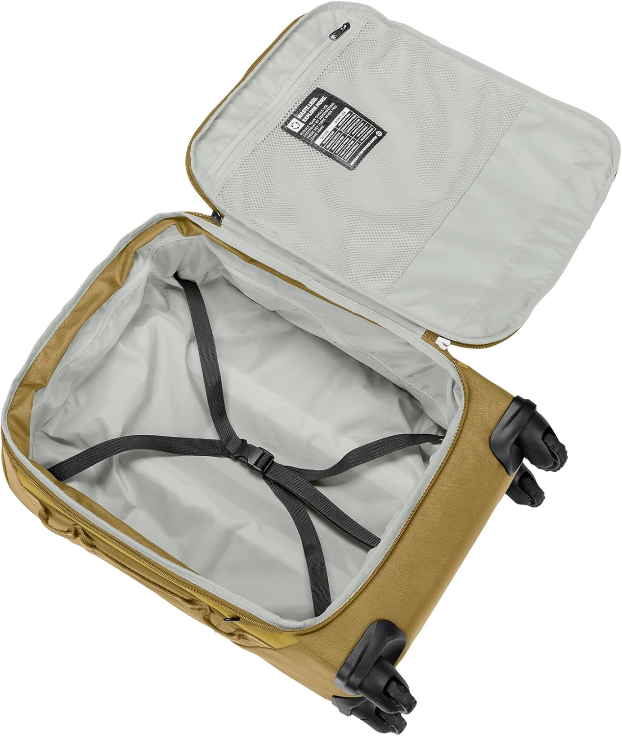 eagle creek Expanse 4-Wheel 21.5" International Carry-On Luggage - Rolling Four-Wheel Carry-On Luggage for Easy Travel - Lockable Zippers - Expandable Main Compartment - Telescoping Handles -Gold