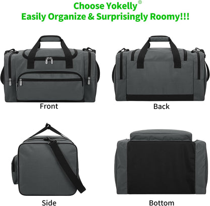 Sports Duffel Bag 20 inch for Travel Gym - Grey