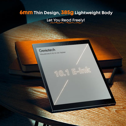 Kloudnote S 10.1" E-Ink Notepad, ePaper Tablet for Note Taking and eBook Reading, 200dpi Notebook eReader Device with Stylus, Android OS - Black