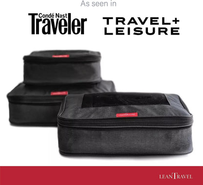Compression Packing Cubes for Travel Organizers with Double Zipper, LeanTravel